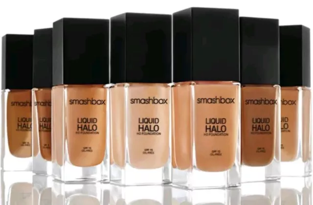 Fond de teint liquide Smashbox neuf dans sa boîte halo HD SHADE 3 sans huile et finition photo SPF15