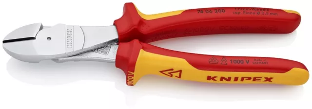 KNIPEX 74 06 200 VDE Pince 200 MM Chrome Isolé