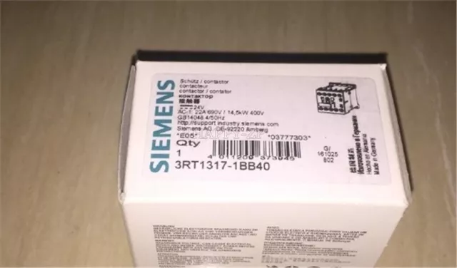 1Pc For Siemens Contactor 3RT1317-1BB40 3RT13171BB40 ze