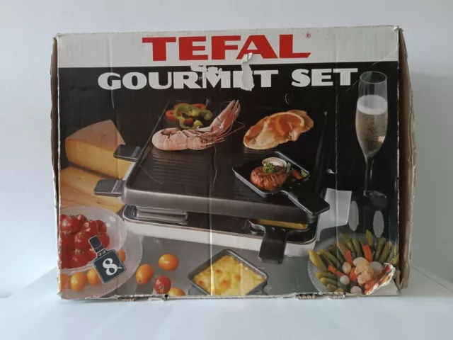 TEFAL RACLETTE GRILL Gourmet Set 8 Poêlon Caquelon Vintage 1992 France  Ancien EUR 19,99 - PicClick FR