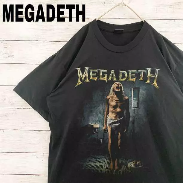 S24Xl Band T-Shirt Van T Megadeth Single Stitch Vintage Processing Rock Music Me