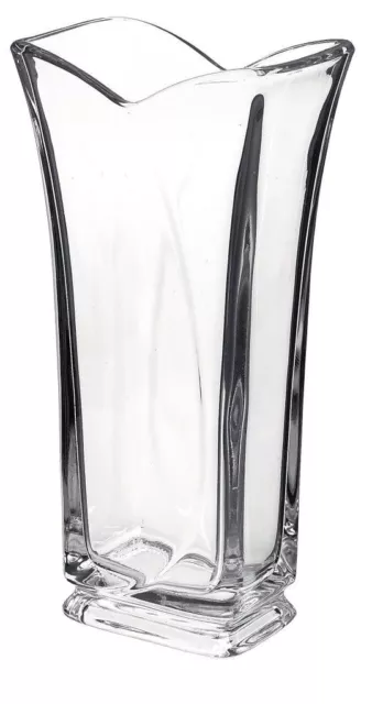 Bormioli Rocco Clear Heavy Glass Flower Vase Home Decor Wedding Gift Elegant New