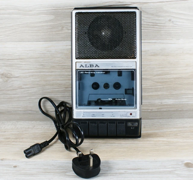 Vintage Portable Cassette Recorder FOR SALE! - PicClick UK
