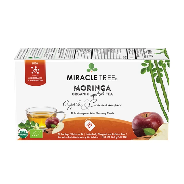 Miracle Tree - Organic Moringa Tea: Apple & Cinnamon