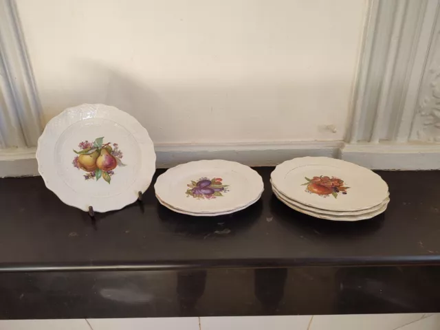 6 Assiettes A Desserts En Faience Moulin Des Loups & Hamage