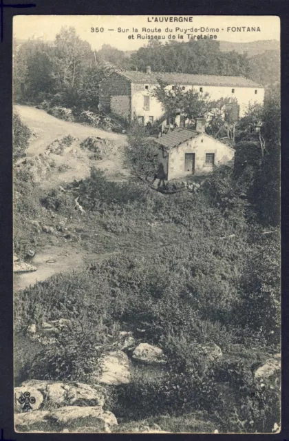 cpa Auvergne ORCINES (Puy de Dôme) FONTANAS et RUISSEAU de la TIRETAINE