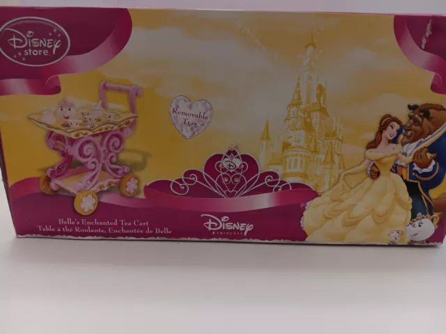 Disney Store Disney Princess Belle's Enchanted Tea Cart W/Removable Tray
