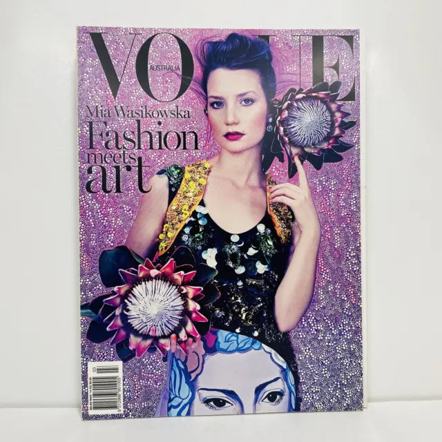 Vogue Australia Magazine March 2014 Mia Wasikowska Naomi Milgrom Joshua Yeldham