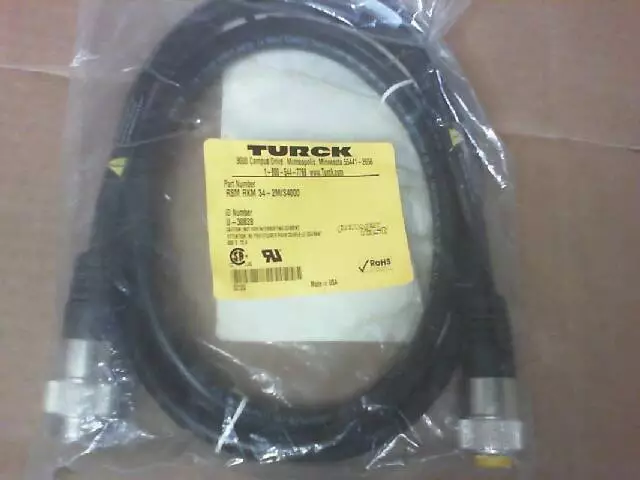 TURCK Rsm Rkm 34-2M/S4000 A-Size Mini Puissance Câble de Raccordement - Neuf Box