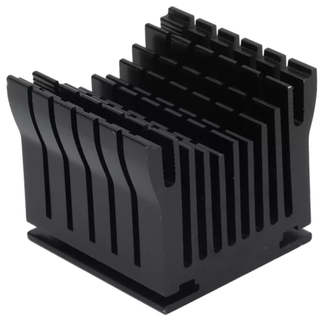 (Black)3D Printer Heat Sink Adjustable Anodized Aluminium Heatsink Cooler