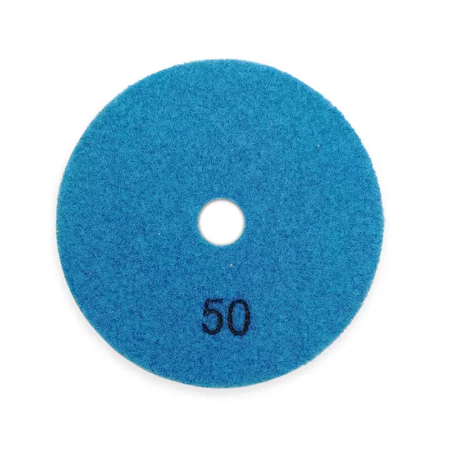 7Pcs 100mm/4" Dia 1.5mm Flexible Dry Diamond Polishing Pads For Granite & Marble 3