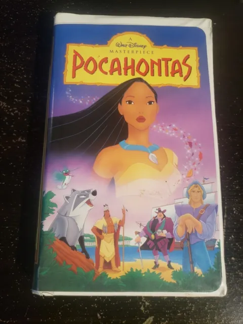 Pocahontas (VHS, 1996) A Walt Disney Masterpiece Film Clam Shell Case
