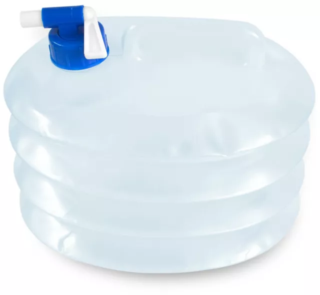 Faltkanister Trink-Wasserkanister Wasserbehälter mit Wasserhahn und Griff 5 L