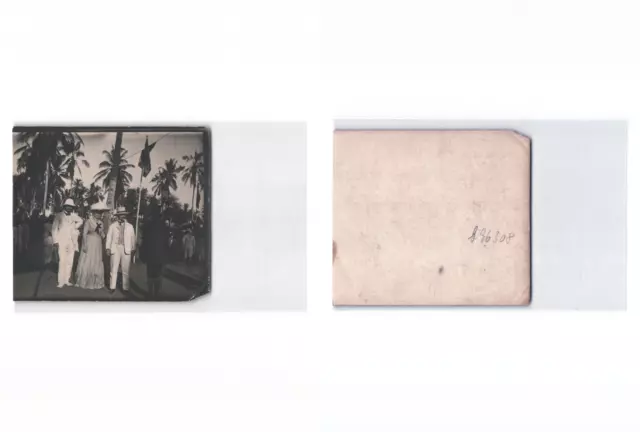 (b96308)   Deutschostafrika Foto hoher Besuch mit Askaris, Nachlass von Rud