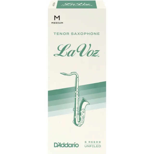 D'Addario RKC05MD - Anches La Voz saxophone ténor, Medium, boîte de 5
