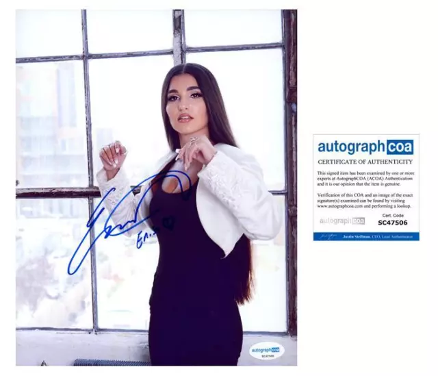 Enisa "Fake Love" Singer AUTOGRAPH Signed Nikaj Autographed 8x10 Photo ACOA