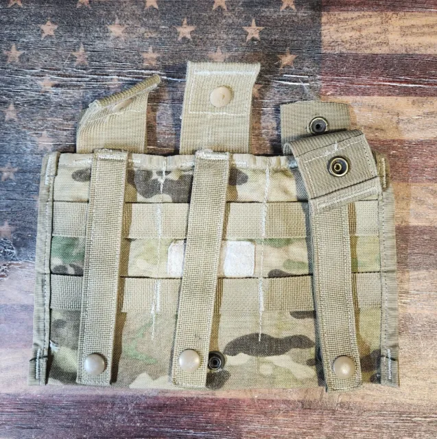 Issued Army OCP/MULTICAM Triple Mag Pouch Shingle MOLLE 8465-01-580-0967 G to VG