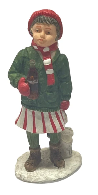 COCA-COLA TOWN SQUARE COLLECTION ICE SKATER GIRL Figure 1992 Vintage