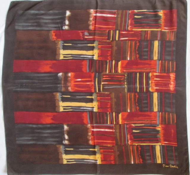 Foulard En Soie 100% Pierre Charrier - Modèle Vintage Paris - 80x80 Cm - Occasion