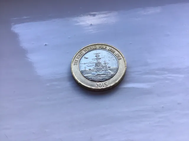 £2 Two pound Coin 2015 The First World War 1914-1918 Royal Navy