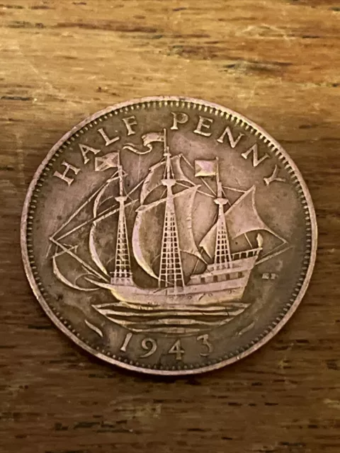 George VI half penny 1943 UK Coin