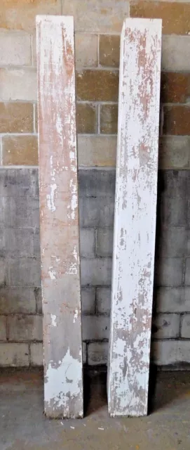 Two Antique Craftsman Tapered Porch Columns - C. 1905 Fir Architectural Salvage