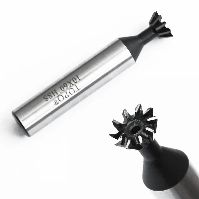 10mm/60Degree Premium HSS-Dovetail Cutter End-Mill-Milling High-Speed Steel NEW