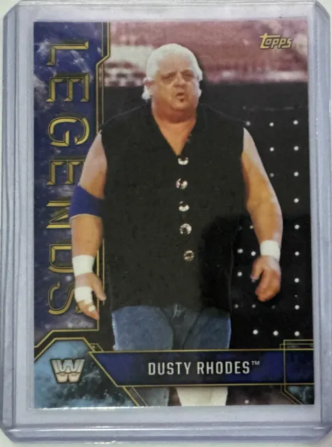 2017 Topps Legends Of The WWE Dusty Rhodes Sapphire /50 American Dream Rare Card