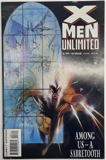 1993 Marvel Comics X-MEN UNLIMITED Vol. 1 #3 Among Us A Sabretooth Vintage VG