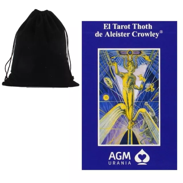 El Tarot Jeux Thoth De Aleister Crowley Standard Cartes Espagnol AGM Sac