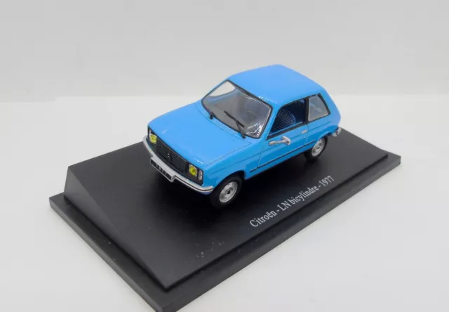 Gc2034 Universal Hobbies / Citroen Ln Bicylindre 1977 Bleu 1/43