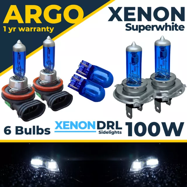 For VW Beetle Headlight Bulbs 2012-19 White Xenon Led Fog Light Side light Bulbs