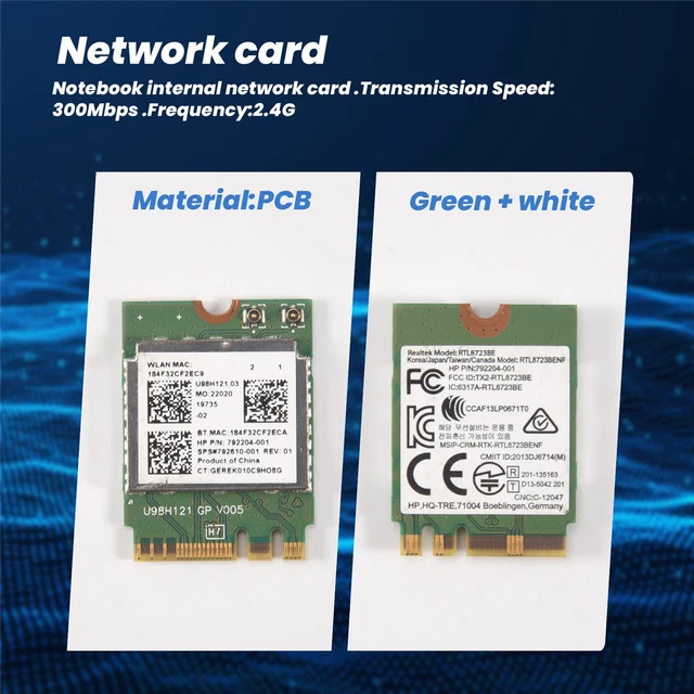 Carte Réseau Mini PCI-E WiFi 150 Mbps Pour Realtek RTL8188CE Wireless N~p173206344