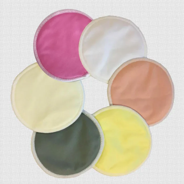 Bamboo Nursing Pads Breastfeeding Pads Multi-Colour Washable Reusable Waterproof