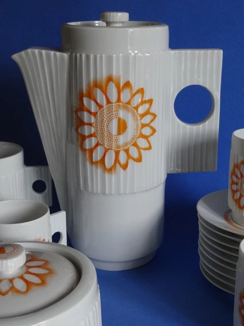 Ancien exceptionnel service à thé café porcelaine HAVILAND signé P
