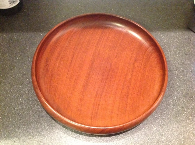 A Vintage 1960's Handcrafted Large Wooden Bowl,Serving,Dough, Fruit,