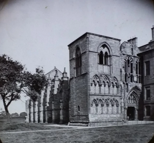 Holyrood Abbey Chapel, Edinburgh, Scotland, c1890's Magic Lantern Glass Slide