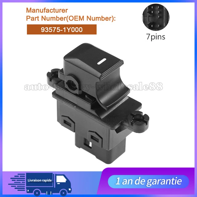 COMMUTATEUR INTERRUPTEUR BOUTON LEVE VITRE pour KIA PICANTO 935751Y000 Neuf