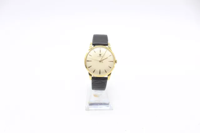 F Vintage Gents Tissot Gold Plated Manual Wind Running Wristwatch In Box