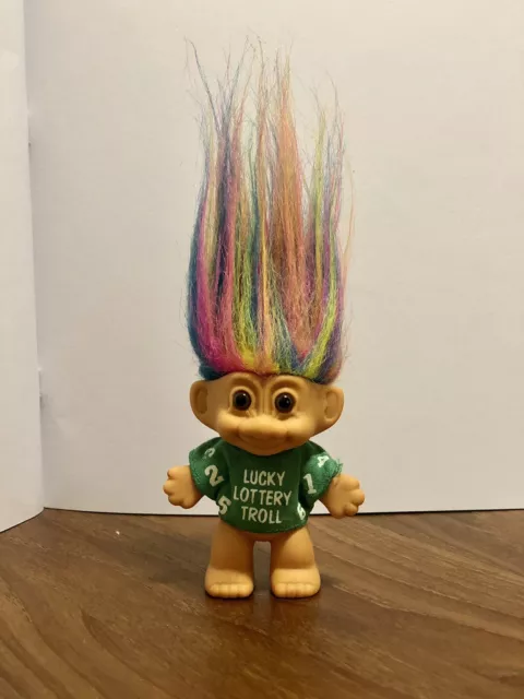 Vintage 90s Lucky Lottery Troll Doll Russ