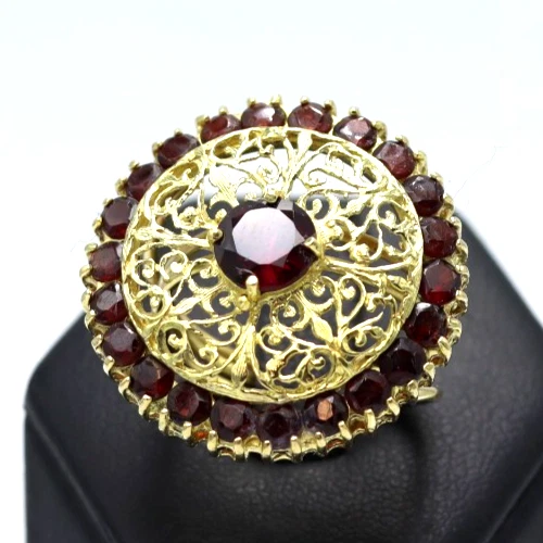 Bague édouardienne en or 18K, ornée d'une améthyste taille é