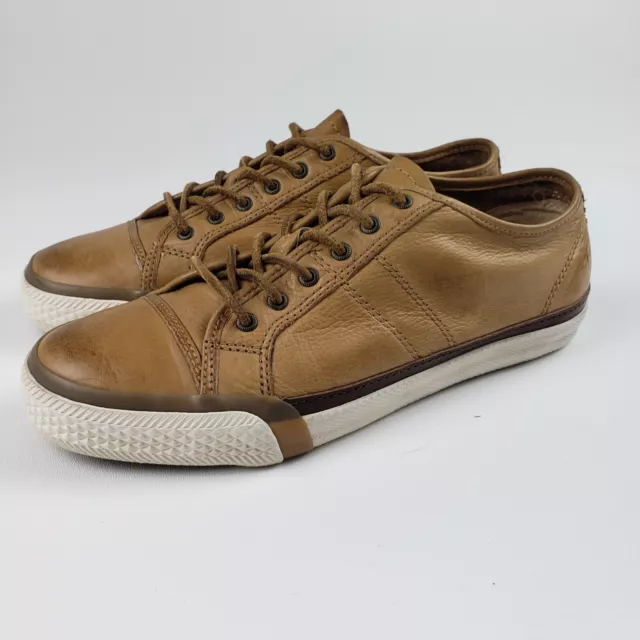 Frye Greene Low Lace Women's Shoes Size 8M Brown Leather Sneakers 3471181