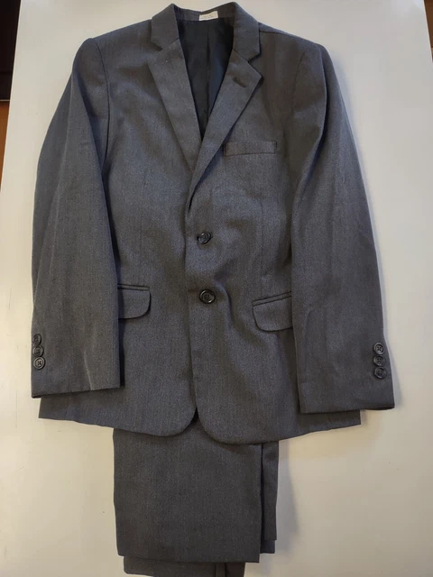 Calvin Klein Boys Suit 2 Piece Set 12 R Gray Pants and Jacket