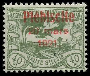 OBERSCHLESIEN Nr 35 postfrisch gepr. X4B0C26