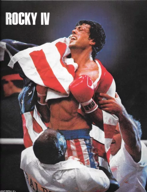 Rocky Iv (1985) Sylvester Stallone Original Vintage Movie Souvenir Program