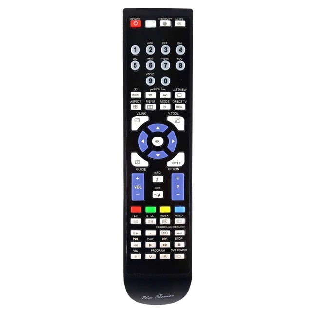Telecomando Universale Serie RM Per TV PANASONIC TX43E302B (nero, Infrarossi)