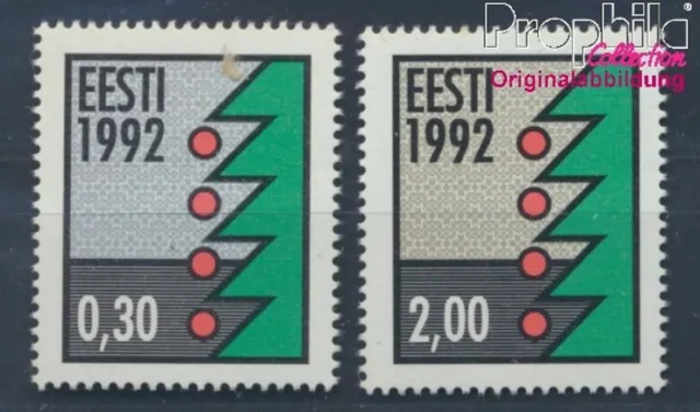 Estonia 195y-196y fluorescentes Paper MNH 1992 christmas (8470470