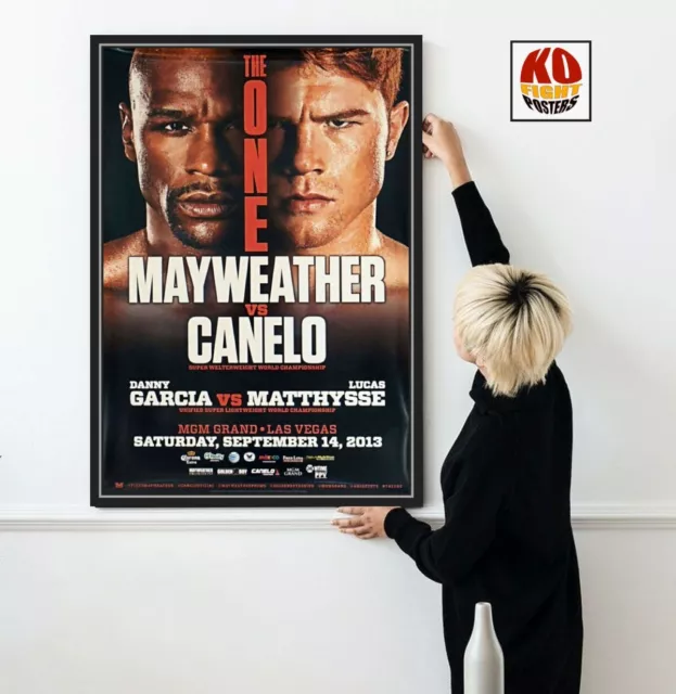 FLOYD MAYWEATHER JR vs. CANELO ALVAREZ : Original Onsite Boxing Fight Poster 10D