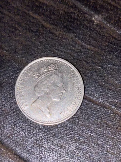 1992 Great Britain Elizabeth II Ten Pence coin