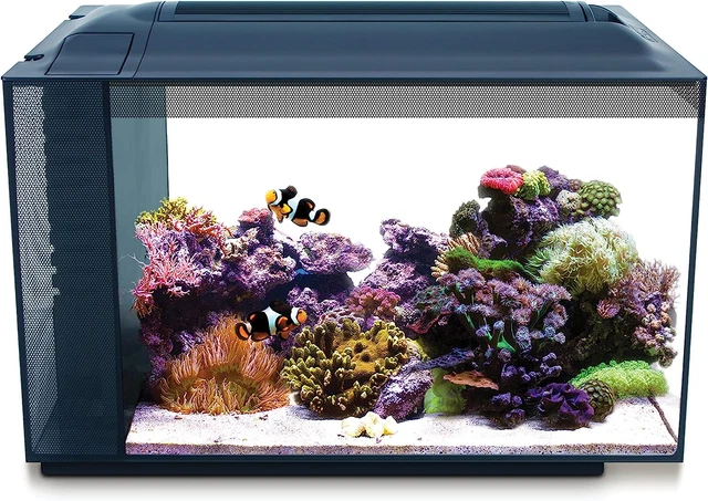 Fluval Sea Evo XII Saltwater Fish Tank Aquarium Kit, Black, 13.5 gal, 10531A1